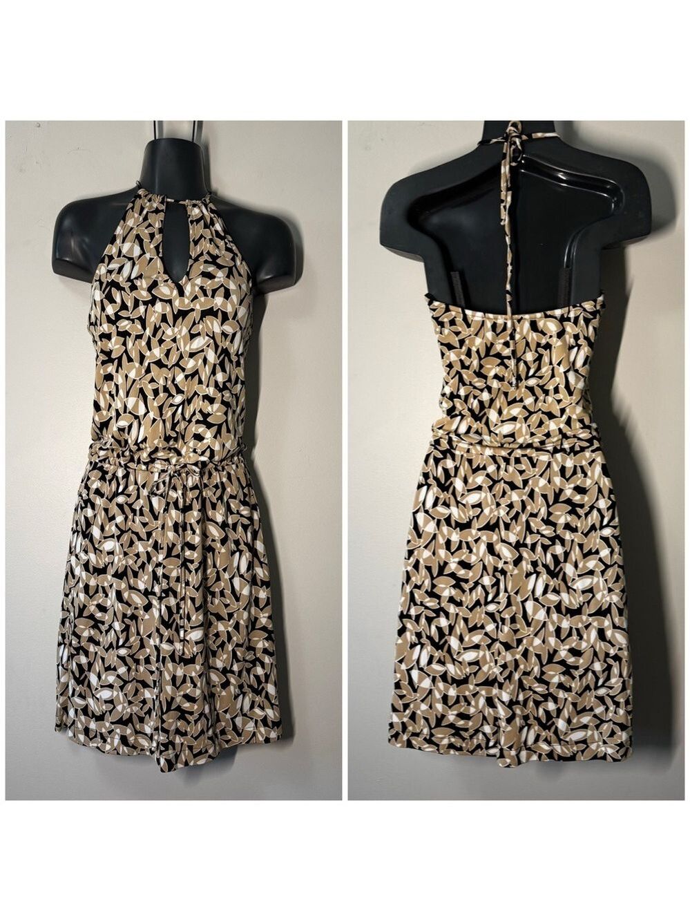GAP Black and Tan Backless Dress. xs